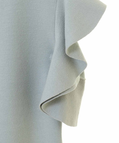 「31 Sons de mode」 ノースリーブニット 36 ライトグリーン レディース_画像6