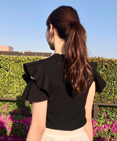 「31 Sons de mode」 ノースリーブニット 36 ライトグリーン レディース_画像8