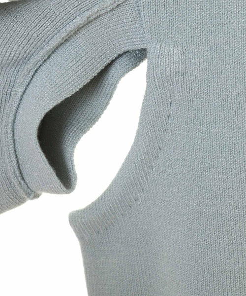 「31 Sons de mode」 ノースリーブニット 36 ライトグリーン レディース_画像9