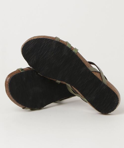 「PLAKTON」 フラットサンダル 38 シルバー レディース_画像3