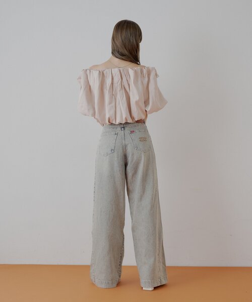 「Chico」 デニムパンツ LARGE ブルー レディース_画像7