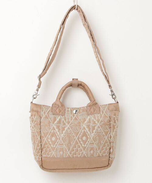 mina perhonen（ミナペルホネン） 刺繍2WAYバッグ「PORTERコラボ