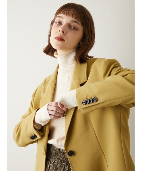 la peau de gem（ラポドゥジェム） テーラードジャケット S イエロー