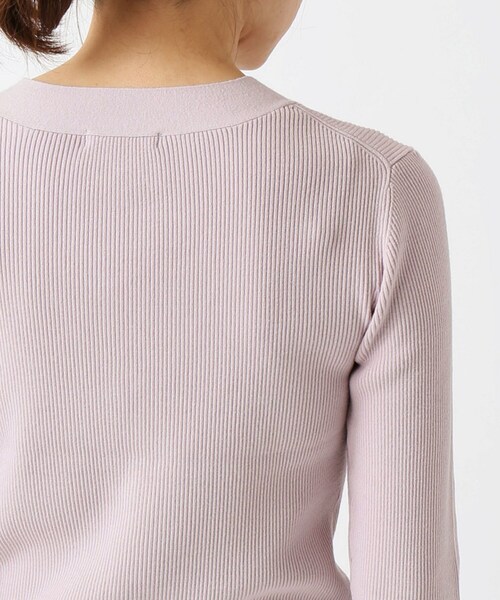 「La TOTALITE」 ニットカーディガン FREE パープル レディース_画像2