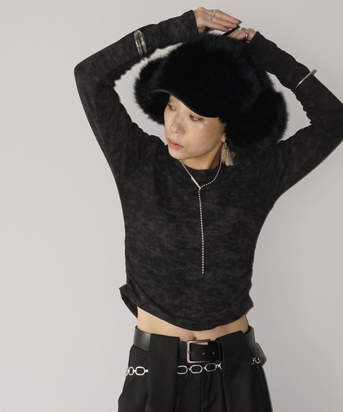 「chuclla」 長袖カットソー FREE グレー レディース_画像4