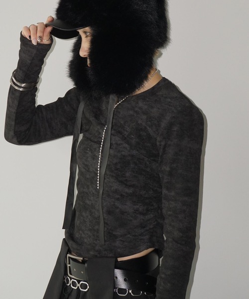 「chuclla」 長袖カットソー FREE グレー レディース_画像7