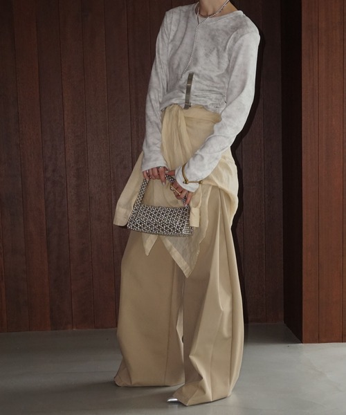 「chuclla」 長袖カットソー FREE グレー レディース_画像8