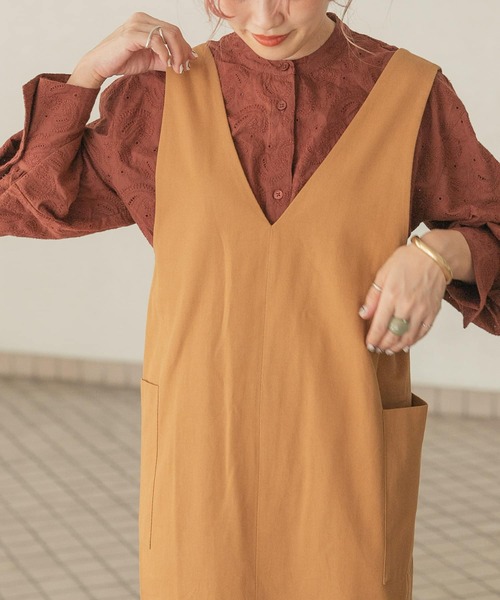 「ITEMS URBANRESEARCH」 サロペットスカート FREE ライトインディゴブルー レディース_画像3