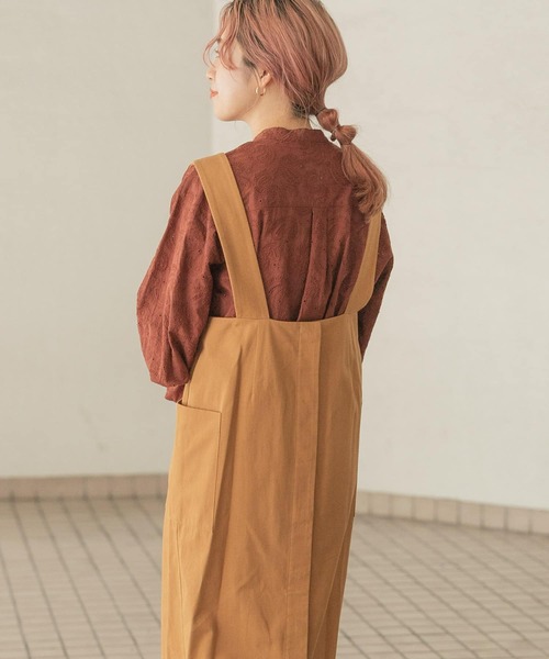 「ITEMS URBANRESEARCH」 サロペットスカート FREE ライトインディゴブルー レディース_画像6