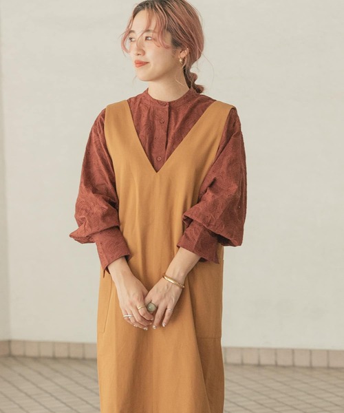 「ITEMS URBANRESEARCH」 サロペットスカート FREE ライトインディゴブルー レディース_画像7