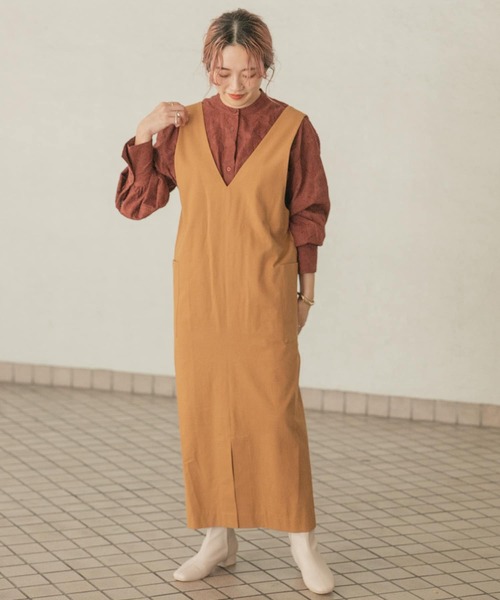 「ITEMS URBANRESEARCH」 サロペットスカート FREE ライトインディゴブルー レディース_画像9