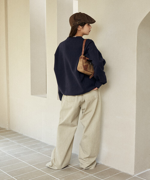 「PUBLUX」 スウェットカットソー「MARY QUANTコラボ」 フリ- ナチュラル レディース_画像9