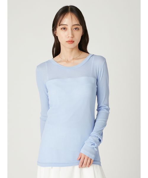 「FRAY I.D」 長袖カットソー ONE SIZE ブルー レディース_画像2