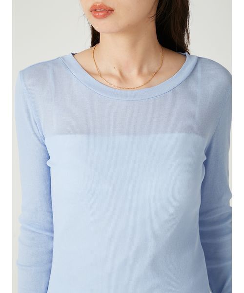 「FRAY I.D」 長袖カットソー ONE SIZE ブルー レディース_画像5