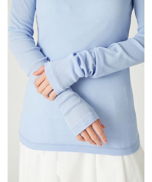 「FRAY I.D」 長袖カットソー ONE SIZE ブルー レディース_画像6