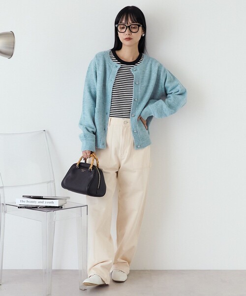 「FREAK'S STORE」 チノパンツ MEDIUM ブラック レディース_画像2