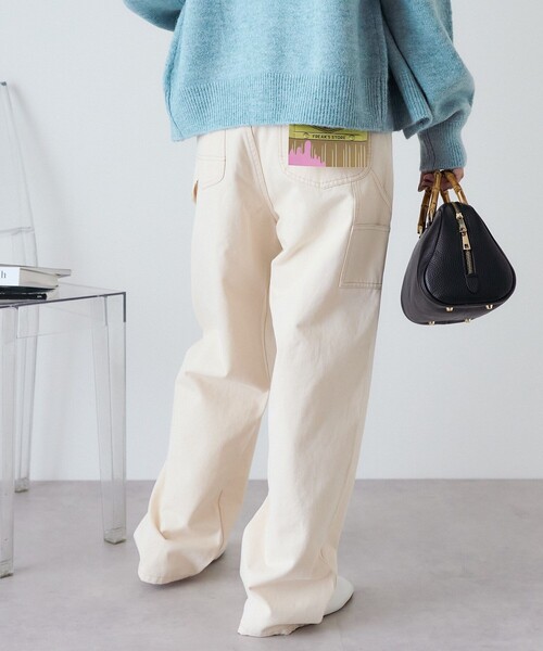 「FREAK'S STORE」 チノパンツ MEDIUM ブラック レディース_画像7