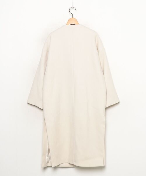 「BLENHEIM」 ノーカラーコート X-SMALL ベージュ レディース_画像2