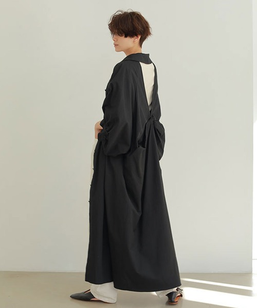 ETRE TOKYO（エトレトウキョウ） 7分袖ワンピース FREE ブラック