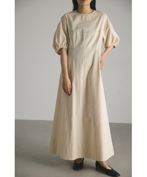 「STYLEMIXER」 半袖ワンピース MEDIUM グレー レディース_画像2