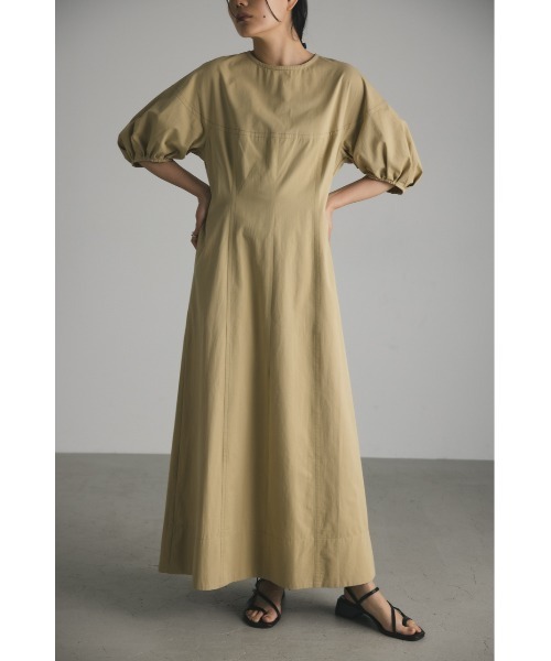 「STYLEMIXER」 半袖ワンピース MEDIUM グレー レディース_画像3