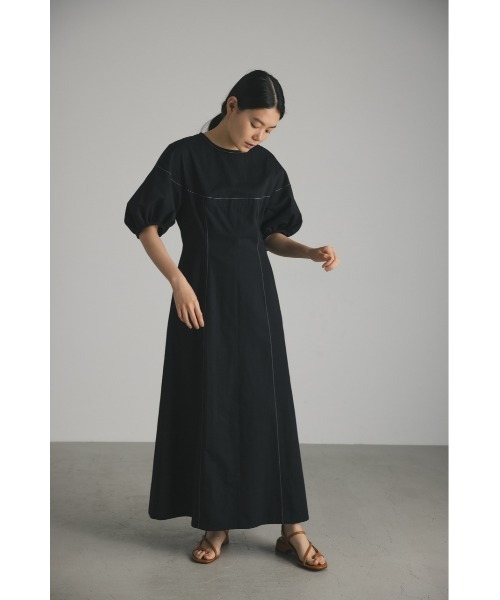 「STYLEMIXER」 半袖ワンピース MEDIUM グレー レディース_画像4