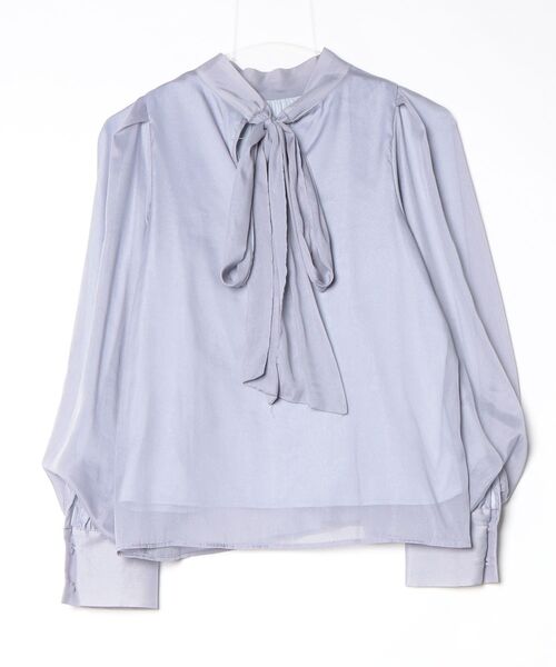 「INGNI」 長袖ブラウス M ブルー レディース_画像2