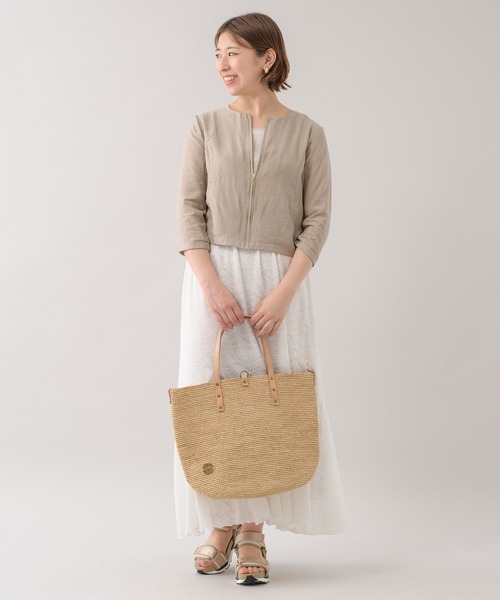 「KATHARINE ROSS」 「IVAHONA」かごバッグ MEDIUM カーキ レディース_画像9