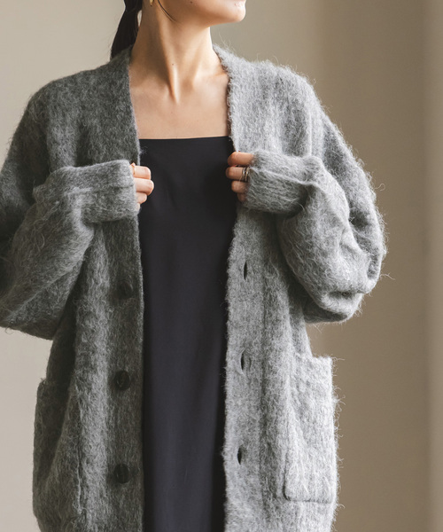 「NOBLE」 ニットカーディガン FREE ベージュ レディース_画像3