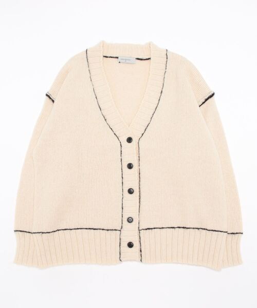 「UR Lab.」 ニットカーディガン FREE オフホワイト レディース_画像2