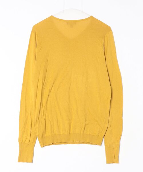 「JOHN SMEDLEY」 長袖ニット S イエロー レディース_画像2