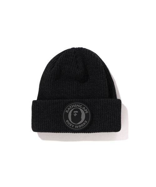 A BATHING APE（アベイシングエイプ） ニットキャップ FREE ブラック