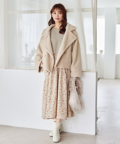 「mysty woman」 コンビワンピース FREE ベージュ レディース_画像3