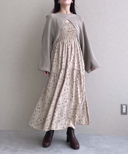 「mysty woman」 コンビワンピース FREE ベージュ レディース_画像6