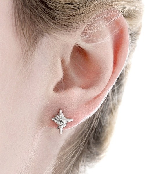 MASHIRO ピアス 「MASHIRO」スターダストY2Kモチーフドロップペア