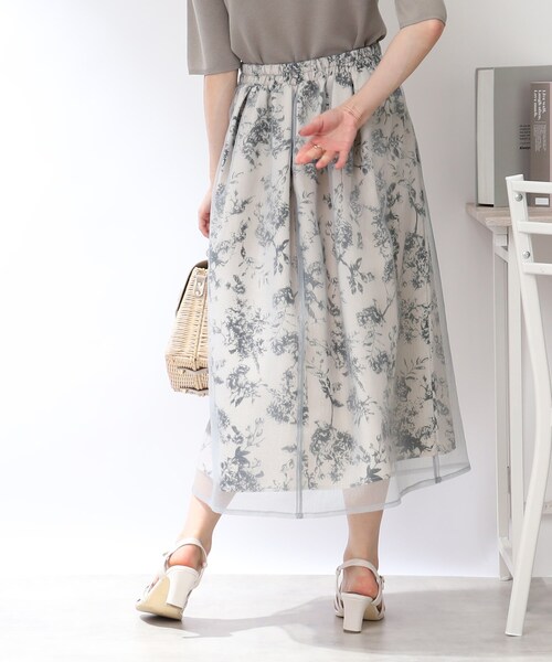 「couture brooch」 フレアスカート 38 ブラック レディース_画像6