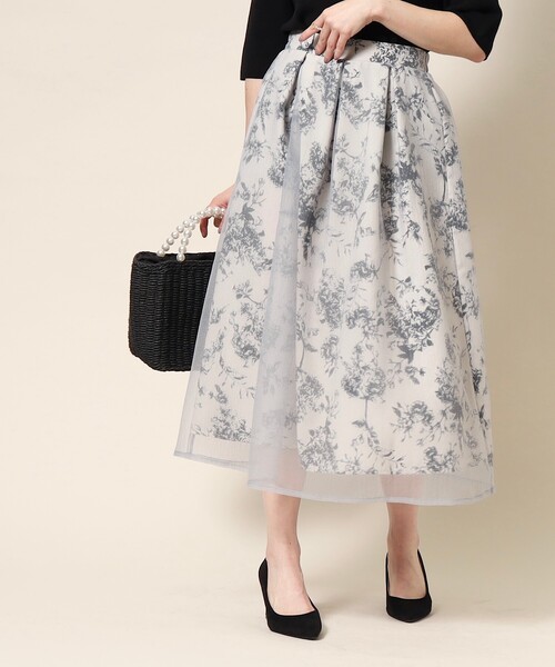 「couture brooch」 フレアスカート 38 ブラック レディース_画像9