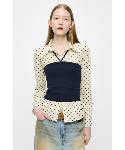 MOUSSY（マウジー） チューブトップ ベアトップ 「26年SS新作」KNIT