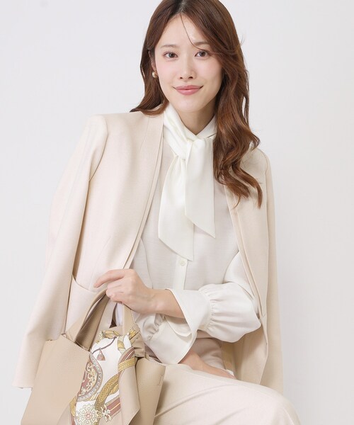 【未使用】whim gazette ジャケット　テーラード　手洗い可　日本製 Whim Gazette（ウィム ガゼット） テーラードジャケット FREE ネイビー