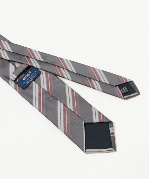 BEAMS F（ビームスF） ネクタイ Fermo Fossati シルク ストライプ