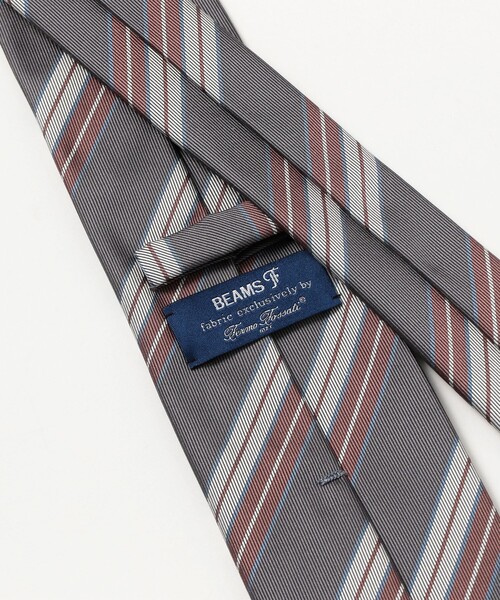 BEAMS F（ビームスF） ネクタイ Fermo Fossati シルク ストライプ