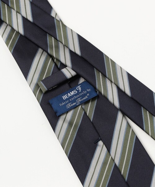 BEAMS F（ビームスF） ネクタイ Fermo Fossati シルク ストライプ