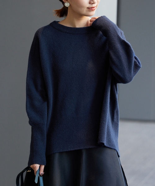 新品タグ付き 定価15120円⭐️IENA / イエナ 長袖ニット ネイビー IENA（イエナ） 長袖ニット - ブルー レディース : ZOZOTOWN Yahoo!店