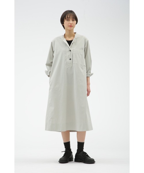 【新品未使用】MHL. ワンピース 半袖　マーガレットハウエル MHL.（エムエイチエル） 半袖ワンピース 2 グレー系その他 レディース