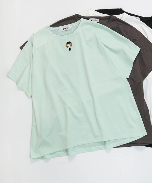 STUDIO PICONE（スタジオピッコーネ） tシャツ 半袖 コットン混ビーズ