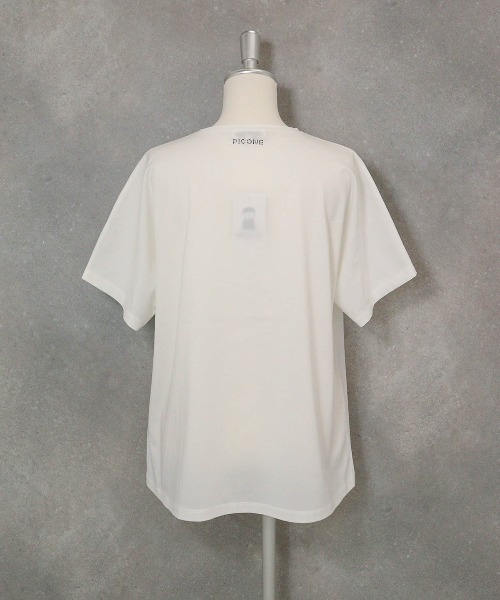 STUDIO PICONE（スタジオピッコーネ） tシャツ 半袖 コットン混ビーズ