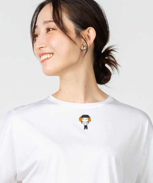 STUDIO PICONE（スタジオピッコーネ） tシャツ 半袖 コットン混ビーズ