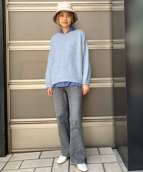 「TRICOTS JEAN MARC」 長袖ニット - ブルー レディース_画像8
