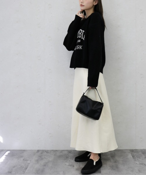 「Per sist ence」 フレアスカート FREE ブラック レディース_画像9