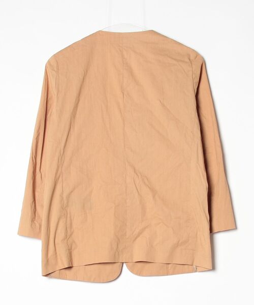 「Liesse」 ノーカラージャケット FREE ブラウン レディース_画像2